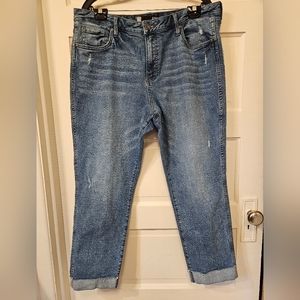 Kut from the Kloth Boyfriend Jeans. Size 16. Medium wash.